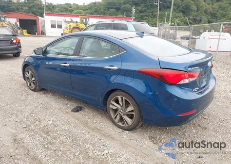 2014 Hyundai Elantra Limited z USA, uszkodzony, nr VIN KMHDH4AE4EU160793